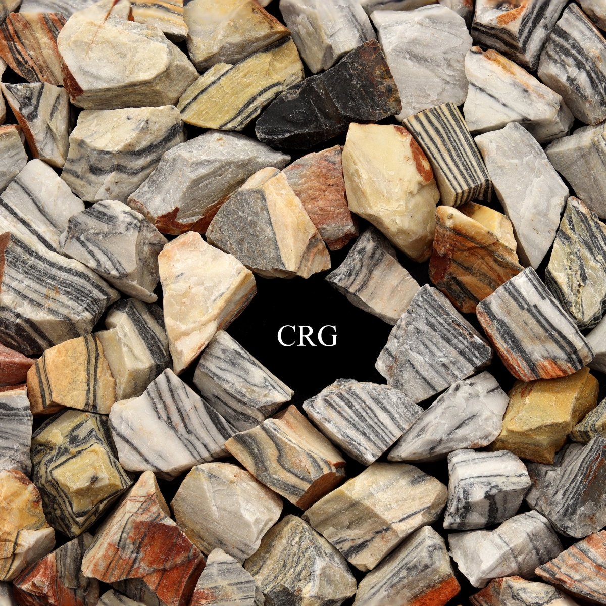 Zebra Jasper Rough (Size 1 to 2 Inches) Bulk Wholesale Raw Crystals Minerals Gemstones