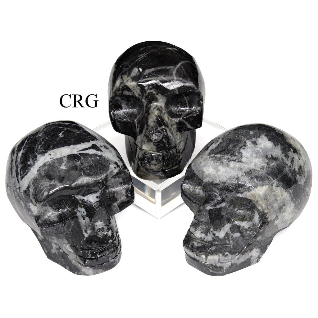 Zebra Jasper Skull (1 Piece) Size 45 to 55 mm Polished Crystal Gemstone Carving